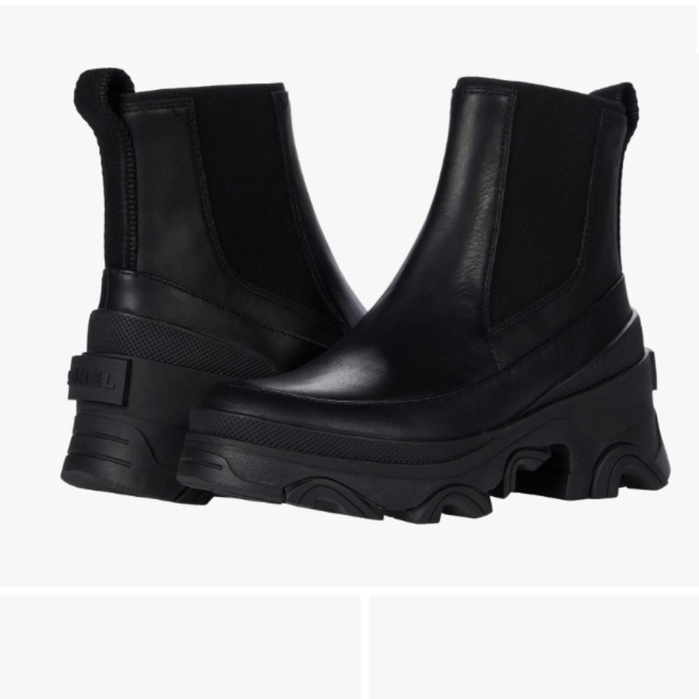 Sorel Brex Boots Chelsea, NWT, Black Leather